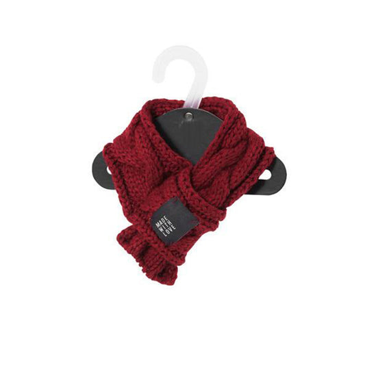 Cozy Knit Dog Scarf - Adorable Pet Neck Warmer