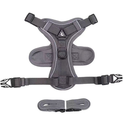 Reflective No-Slip Dog Harness Leash Vest