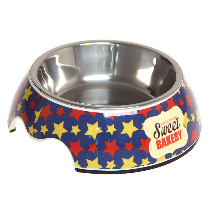 Stainless Steel No-Spill Double-Duty Pet Bowl