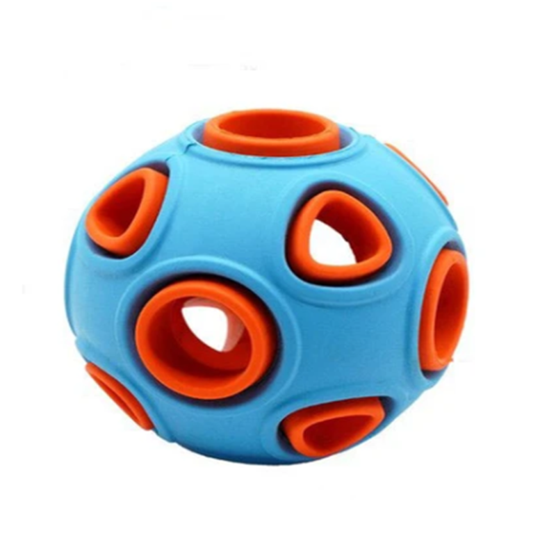 Light-Up Squeaky Chew Ball Dog Toy