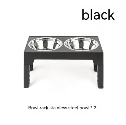 Adjustable Raised Slow Feeder Dog Bowl