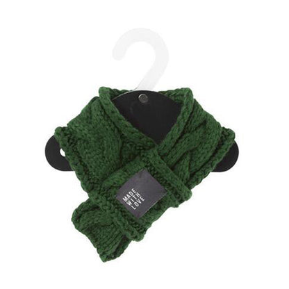 Cozy Knit Dog Scarf - Adorable Pet Neck Warmer