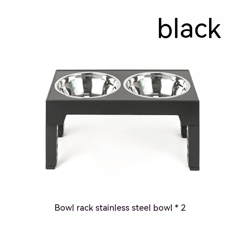Adjustable Raised Slow Feeder Dog Bowl