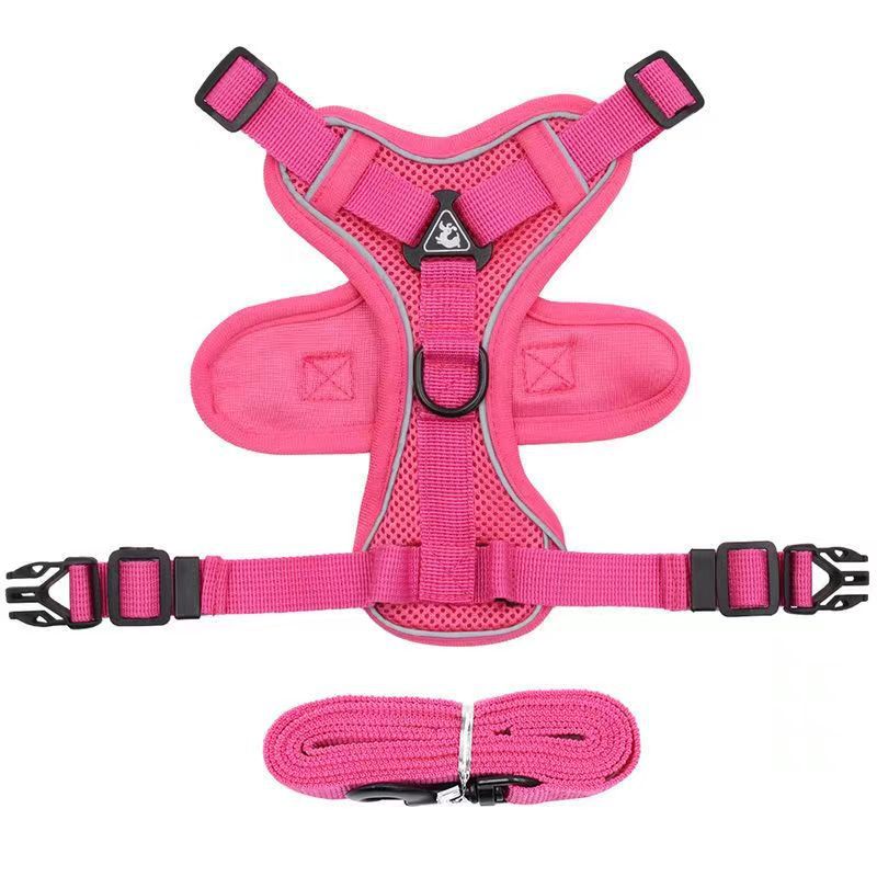 Reflective No-Slip Dog Harness Leash Vest