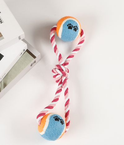 Cotton Rope Dumbbell Tug & Fetch Dog Toy