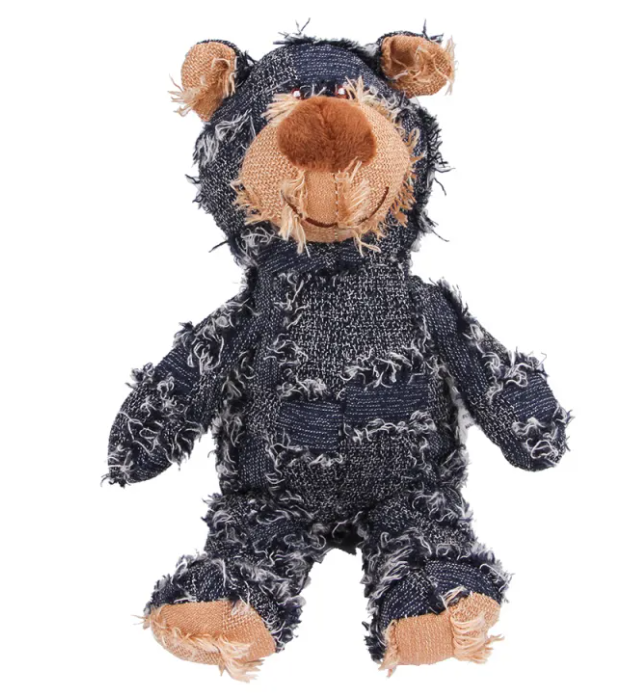 Squeaky Plush Dental Chew Dog Toy