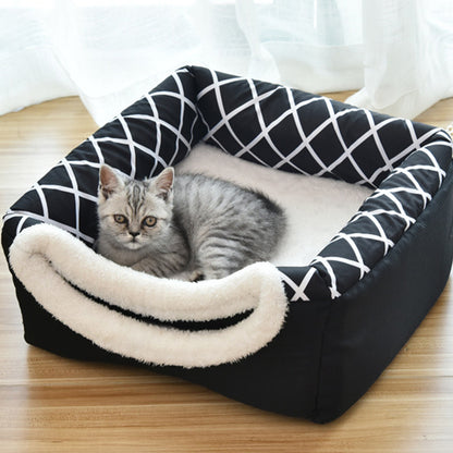 Pet Dog & Cat Bed Pod - 2-in-1 Space Capsule