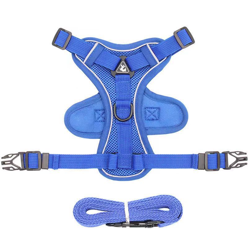 Reflective No-Slip Dog Harness Leash Vest