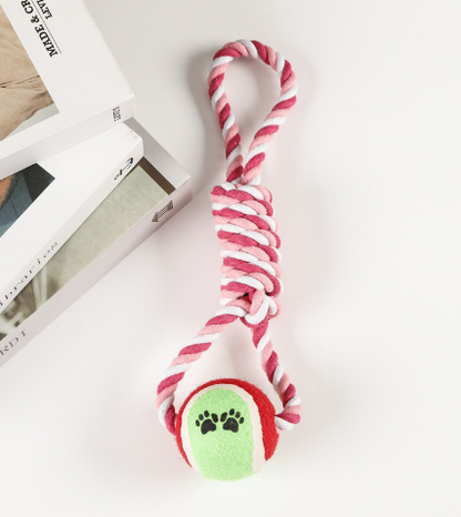 Cotton Rope Dumbbell Tug & Fetch Dog Toy