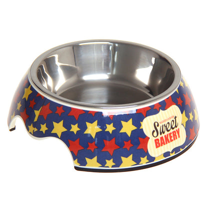 Stainless Steel No-Spill Double-Duty Pet Bowl