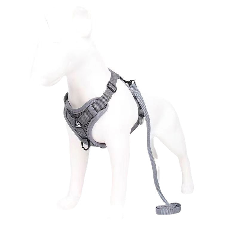 Reflective No-Slip Dog Harness Leash Vest