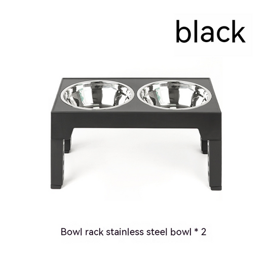 Adjustable Raised Slow Feeder Dog Bowl