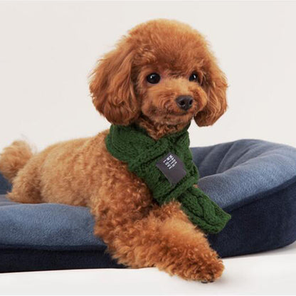 Cozy Knit Dog Scarf - Adorable Pet Neck Warmer