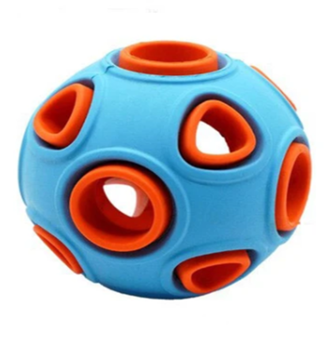 Light-Up Squeaky Chew Ball Dog Toy