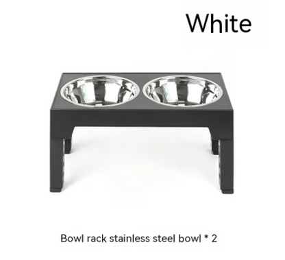 Adjustable Raised Slow Feeder Dog Bowl