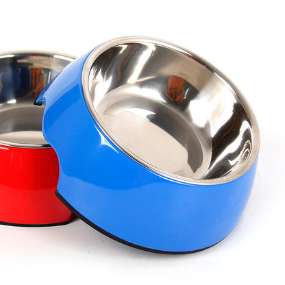 Stainless Steel No-Spill Double-Duty Pet Bowl
