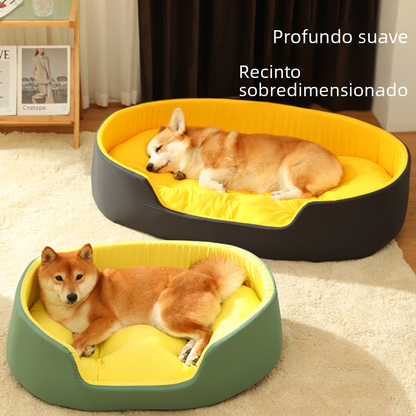 Cozy Dog Bed with Easy-Wash Removable Cover
