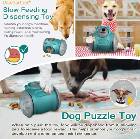 Wobbly Puzzle Feeder Toy for Dogs