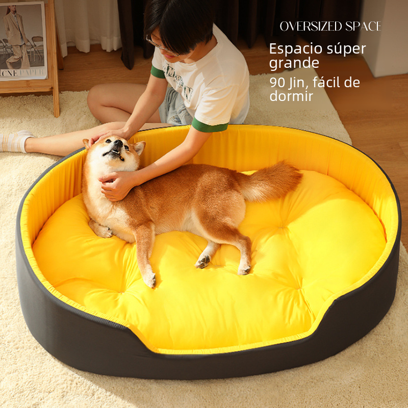 Cozy Dog Bed with Easy-Wash Removable Cover