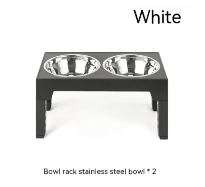 Adjustable Raised Slow Feeder Dog Bowl