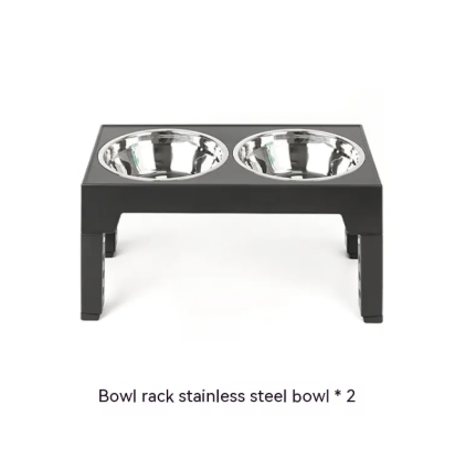 Adjustable Raised Slow Feeder Dog Bowl