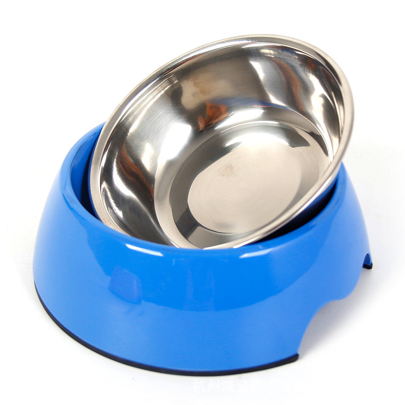 Stainless Steel No-Spill Double-Duty Pet Bowl