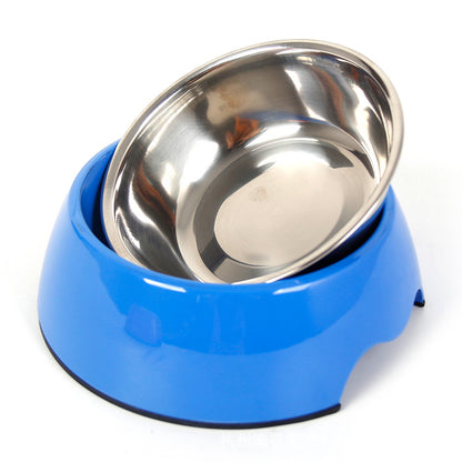 Stainless Steel No-Spill Double-Duty Pet Bowl