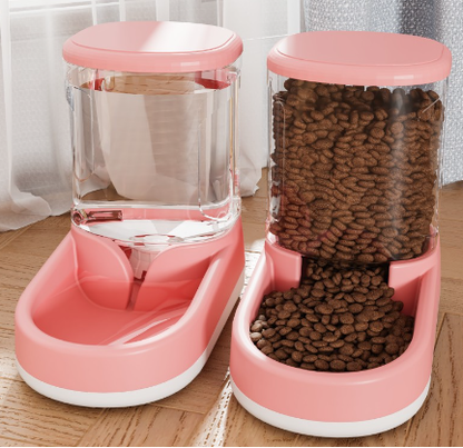 Smart Auto Dog Feeder & Water Fountain Combo
