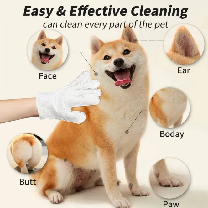 Paw Cleaning Gloves & Wipes