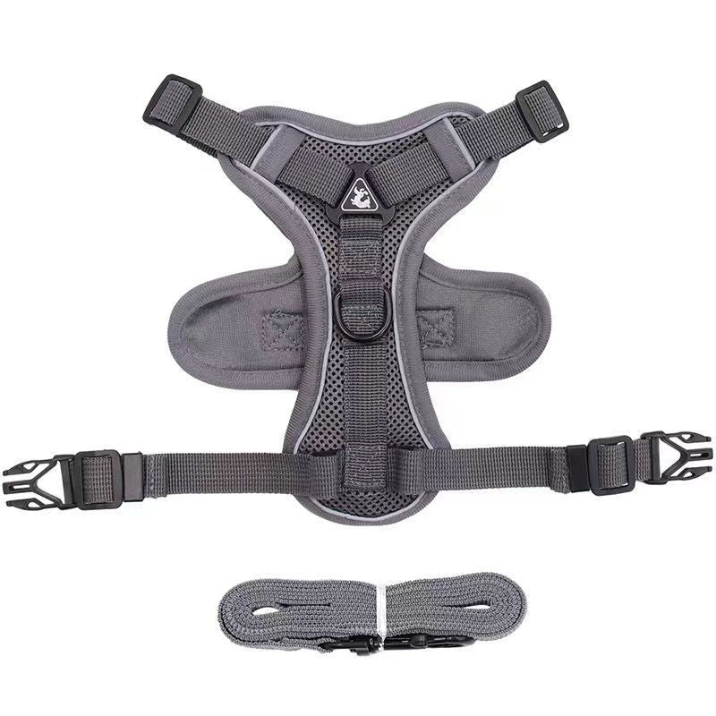 Reflective No-Slip Dog Harness Leash Vest
