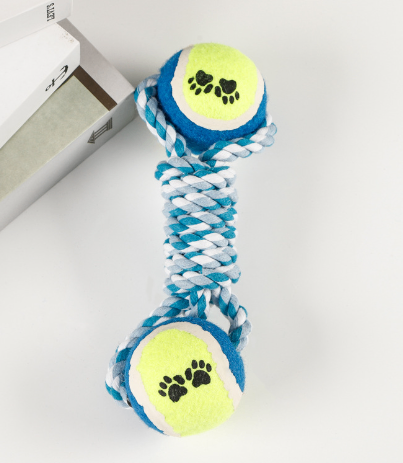 Cotton Rope Dumbbell Tug & Fetch Dog Toy