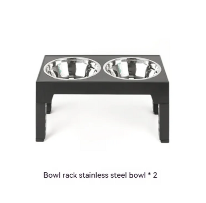 Adjustable Raised Slow Feeder Dog Bowl